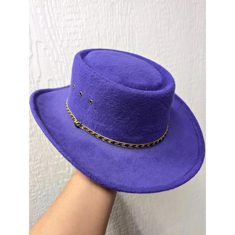 J.R. Palacios Purple Felt Cowboy Cowgirl Hat Western Women's XL